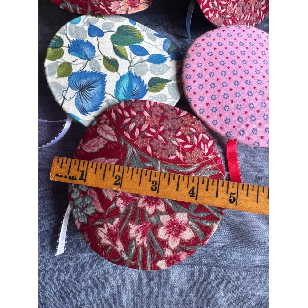 Lot of 11 Handmade Miniature Fabric Hats - Picture 4 of 5